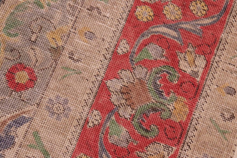 handmade Vintage Hand Painte Blue Red Hand Knotted RECTANGLE 100% WOOL area rug 8X11