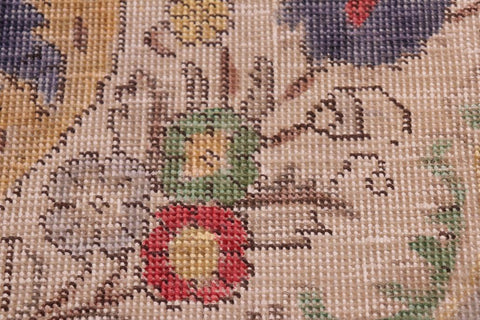 handmade Vintage Hand Painte Blue Red Hand Knotted RECTANGLE 100% WOOL area rug 8X11