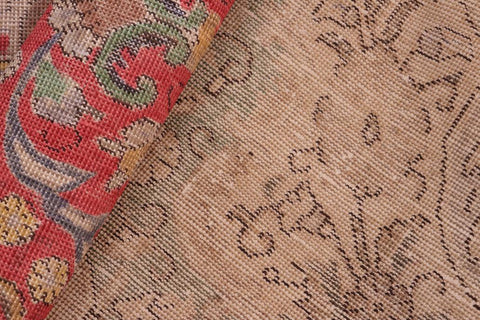 handmade Vintage Hand Painte Blue Red Hand Knotted RECTANGLE 100% WOOL area rug 8X11