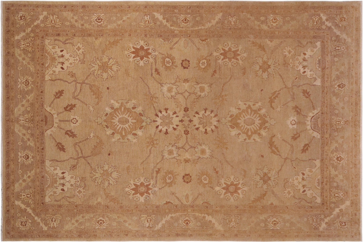 handmade Traditional Kafkaz Tan Brown Hand Knotted RECTANGLE 100% WOOL area rug 10x14