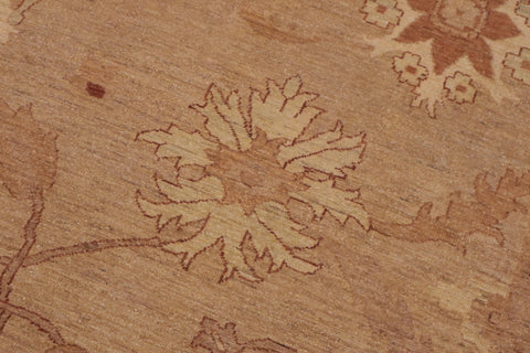 handmade Traditional Kafkaz Tan Brown Hand Knotted RECTANGLE 100% WOOL area rug 10x14