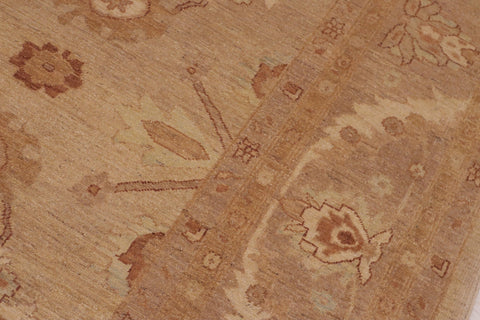 handmade Traditional Kafkaz Tan Brown Hand Knotted RECTANGLE 100% WOOL area rug 10x14