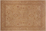 Eclectic Ziegler Antonett Tan/Brown Hand-Knotted Wool Rug - 10'2'' x 13'8''
