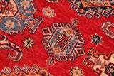 handmade Geometric Super Kazak Red Beige Hand Knotted RECTANGLE 100% WOOL area rug 8 x 10