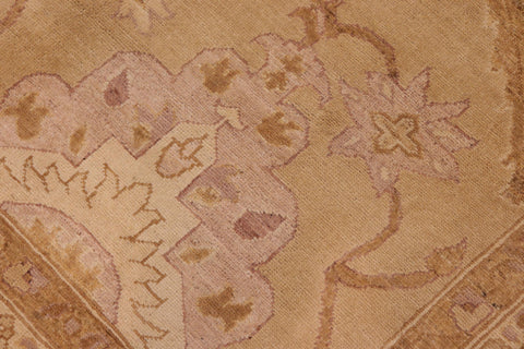 handmade Traditional Kafkaz Gold Brown Hand Knotted RECTANGLE 100% WOOL area rug 10x14