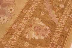 handmade Traditional Kafkaz Gold Brown Hand Knotted RECTANGLE 100% WOOL area rug 10X14