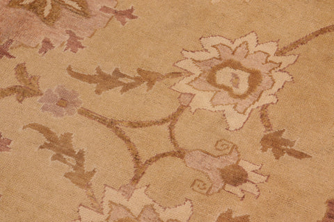 handmade Traditional Kafkaz Gold Brown Hand Knotted RECTANGLE 100% WOOL area rug 10x14