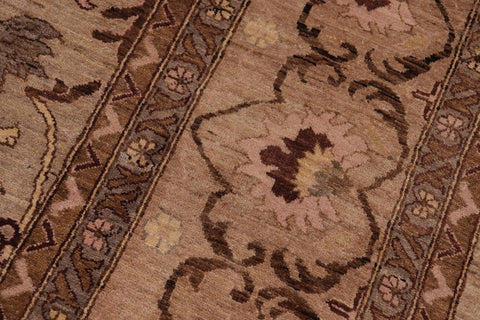 handmade Traditional Kafkaz Gray Brown Hand Knotted RECTANGLE 100% WOOL area rug 10x14