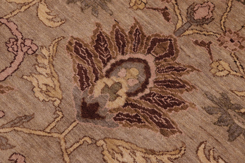 handmade Traditional Kafkaz Gray Brown Hand Knotted RECTANGLE 100% WOOL area rug 10x14