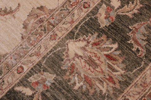 handmade Traditional Kafkaz Beige Green Hand Knotted RECTANGLE 100% WOOL area rug 10x14