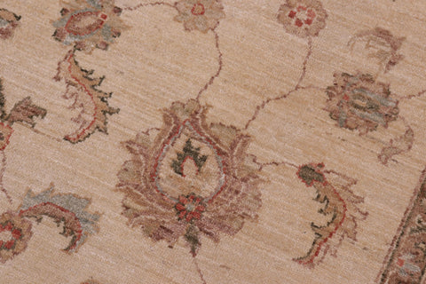 handmade Traditional Kafkaz Beige Green Hand Knotted RECTANGLE 100% WOOL area rug 10x14