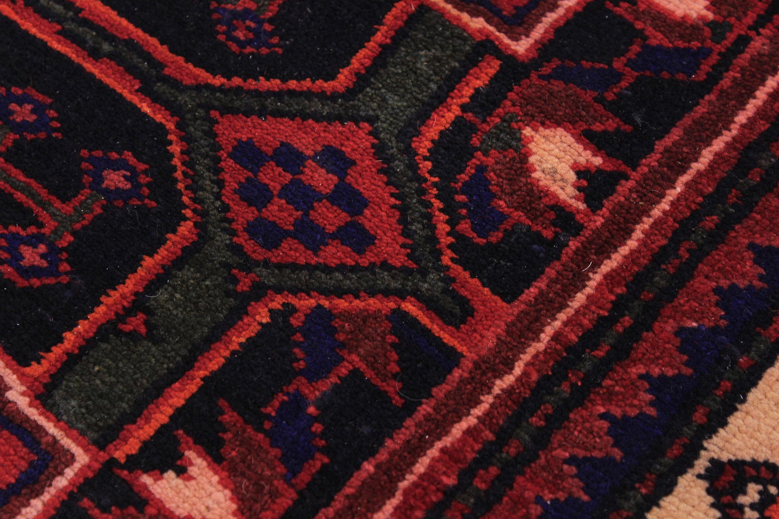 handmade Heritage, Antique,  Heritage, Antique,  Red Tan Hand Knotted RUNNER 100% WOOL area rug 4x8