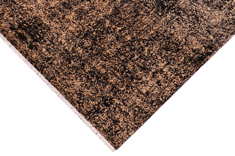 handmade Modern Modern Black Beige Hand Knotted RECTANGLE 100% WOOL area rug 9' x 12'