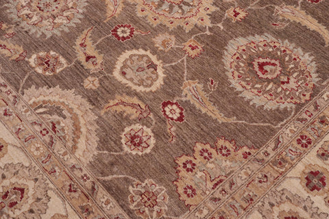 handmade Traditional Kafkaz Lt. Green Ivory Hand Knotted RECTANGLE 100% WOOL area rug 10x14