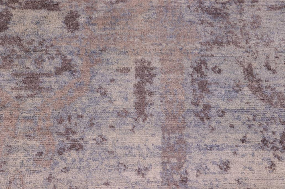 handmade Modern Kafkaz Blue Gray Hand Knotted RECTANGLE BAMBOO SILK area rug 8X10