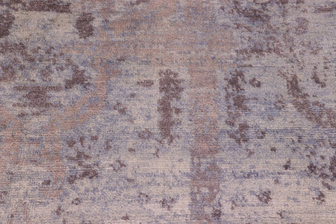 handmade Modern Kafkaz Blue Gray Hand Knotted RECTANGLE BAMBOO SILK area rug 8' x 10'