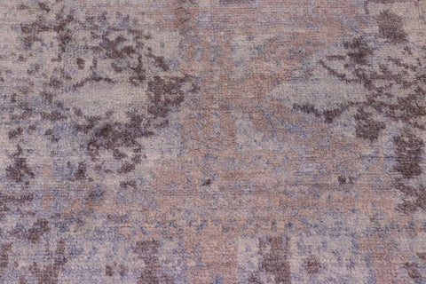 handmade Modern Kafkaz Blue Gray Hand Knotted RECTANGLE BAMBOO SILK area rug 8' x 10'