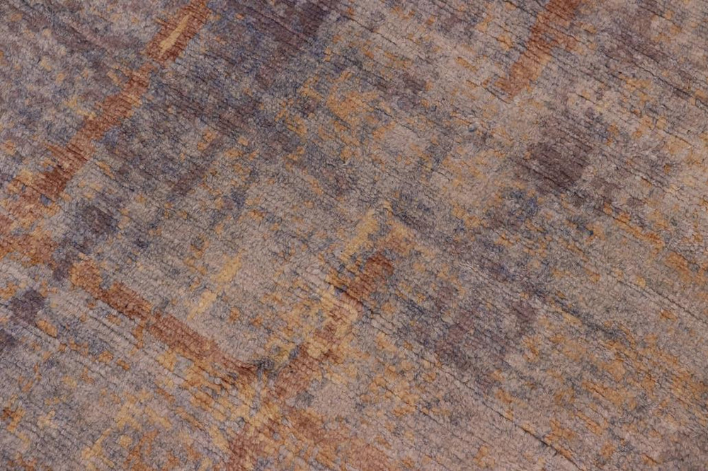 handmade Modern Kafkaz Blue Gray Hand Knotted RECTANGLE BAMBOO SILK area rug 8X10