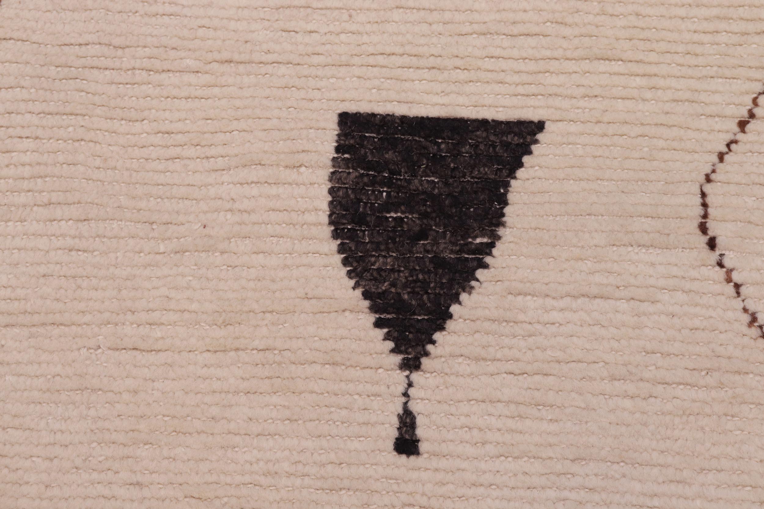 handmade Geometric Berjusta Beige Brown Hand Knotted RECTANGLE 100% WOOL area rug 8' x 10'