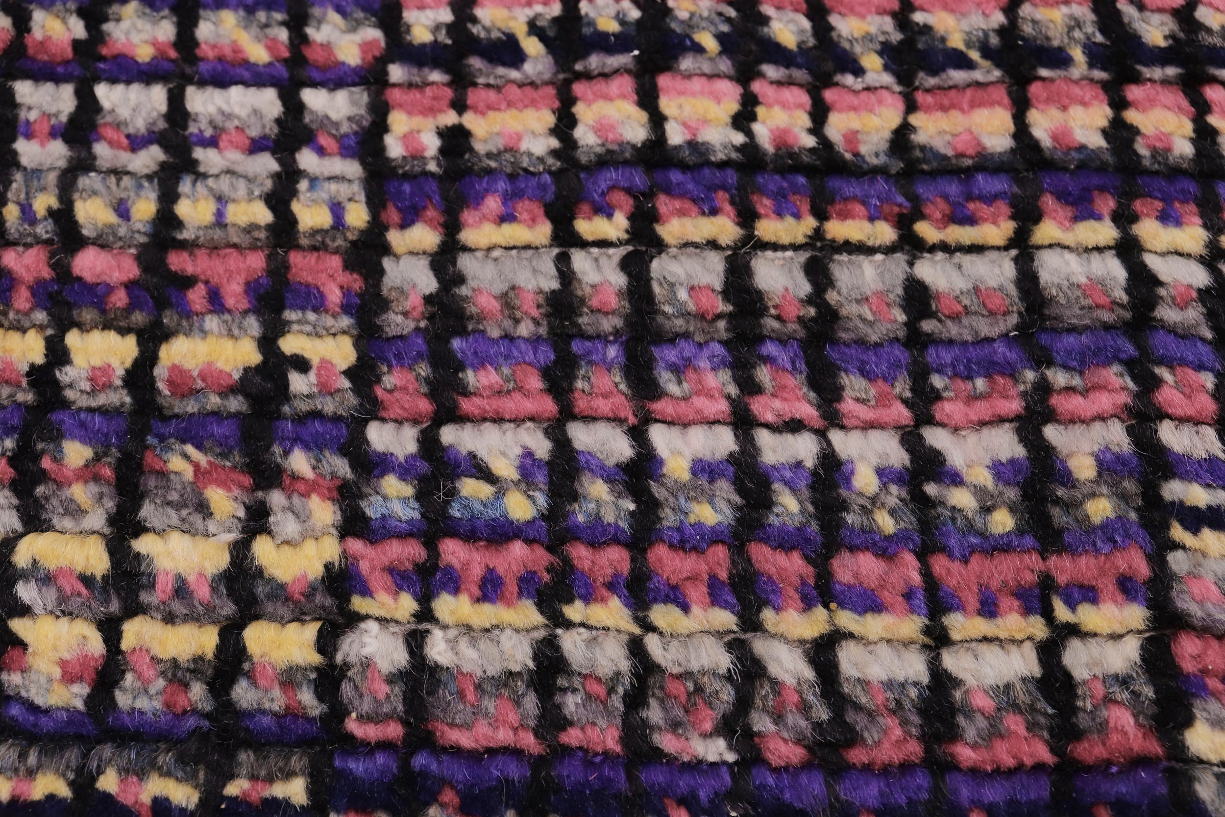 handmade Geometric Berjusta Black Gold Hand Knotted RECTANGLE 100% WOOL area rug 6' x 9'