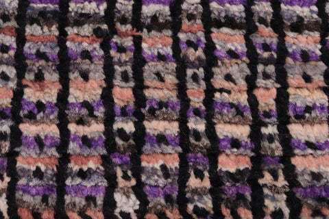 handmade Geometric Berjusta Black Rust Hand Knotted RECTANGLE 100% WOOL area rug 5' x 7'