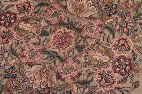 handmade Traditional Abusson Green Maroon Hand Knotted RECTANGLE 100% WOOL area rug 10x14