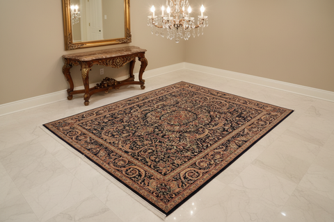 handmade Traditional Tamour Blue Red Hand Knotted RECTANGLE 100% WOOL area rug 10x14