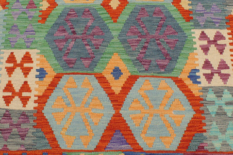 handmade Geometric Kilim Rust Gold Hand-Woven RECTANGLE 100% WOOL area rug 3 x 5