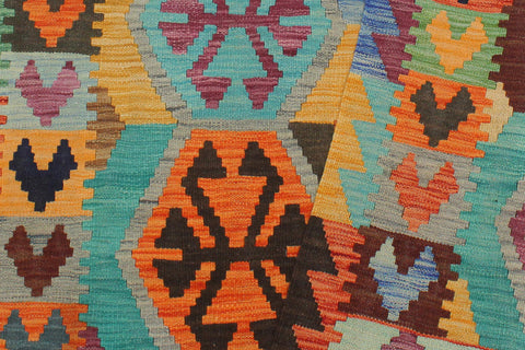 handmade Geometric Kilim Gray Rust Hand-Woven RECTANGLE 100% WOOL area rug 3 x 5