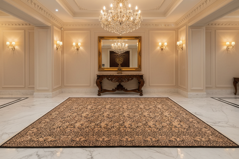 handmade Transitional Rimjim Black Gold Hand Knotted RECTANGLE 100% WOOL area rug 10x14