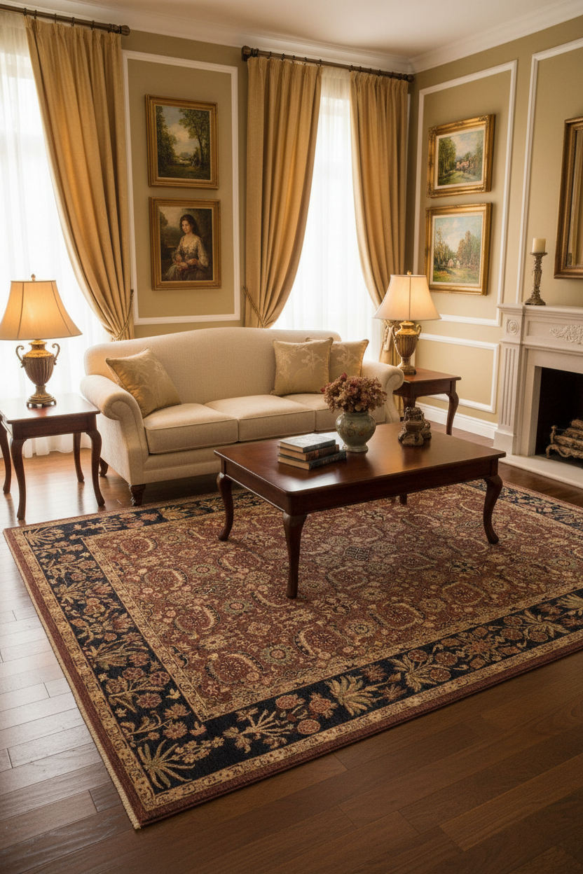 handmade Traditional Lahore Brown Blue Hand Knotted RECTANGLE 100% WOOL area rug 10'X14'