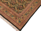 handmade Transitional Hamjolie Green Gold Hand Knotted RECTANGLE 100% WOOL area rug 10x14