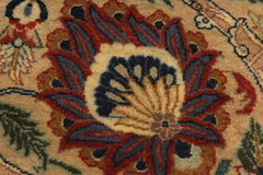 Vintage Agra Tabriz Johanna Blue/Tan Wool Rug - 10'3''X14'6''