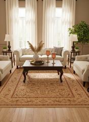 Antique Vegetable Dyed Shawna Brown/Rose Wool Rug - 10'1'' x 14'3''