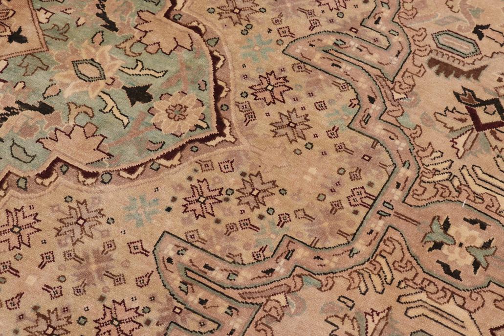 handmade Traditional  Tan Gold Hand Knotted RECTANGLE 100% WOOL area rug 10'X14'