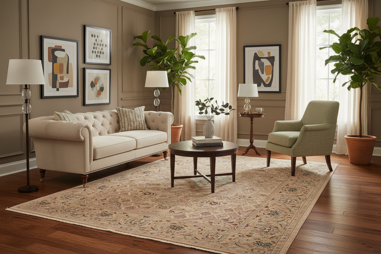 handmade Traditional  Tan Gold Hand Knotted RECTANGLE 100% WOOL area rug 10'X14'