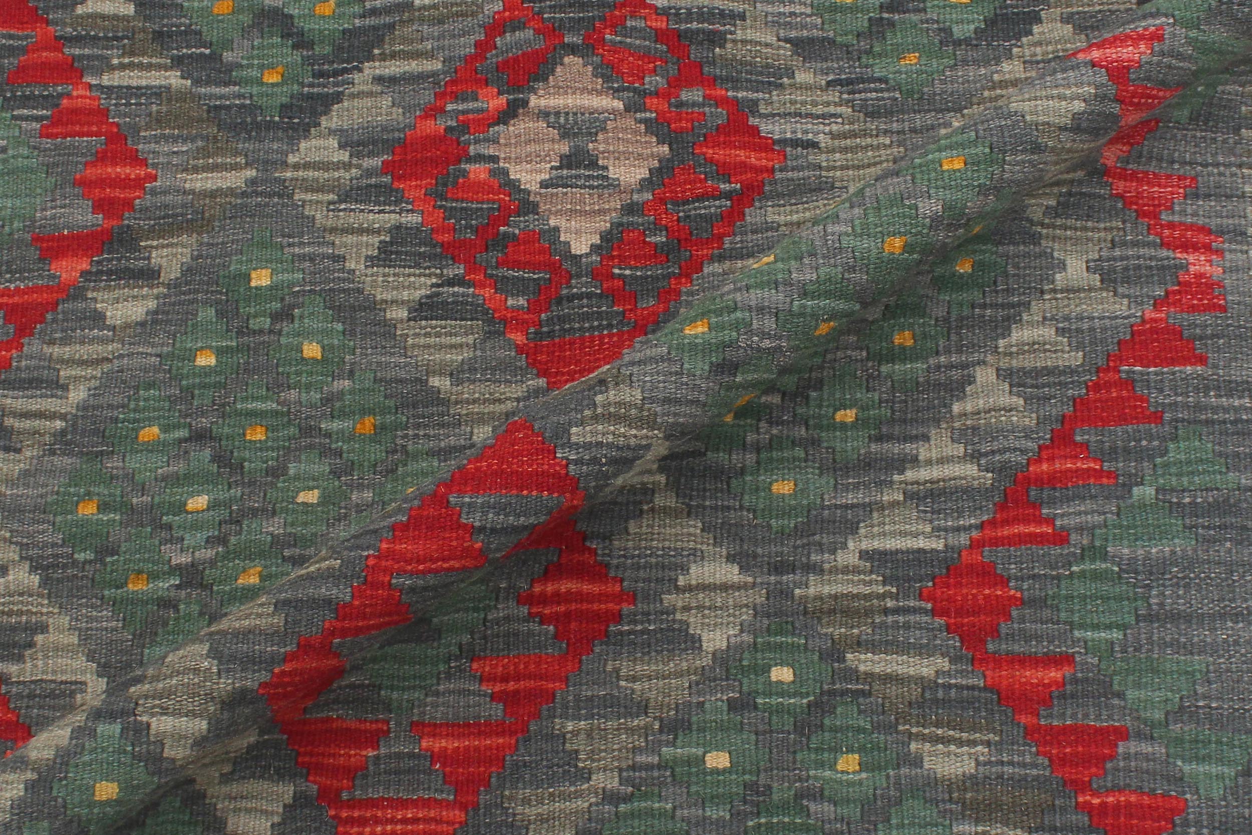 handmade Geometric Kilim Beige Brown Hand-Woven RECTANGLE 100% WOOL area rug 4' x 6'