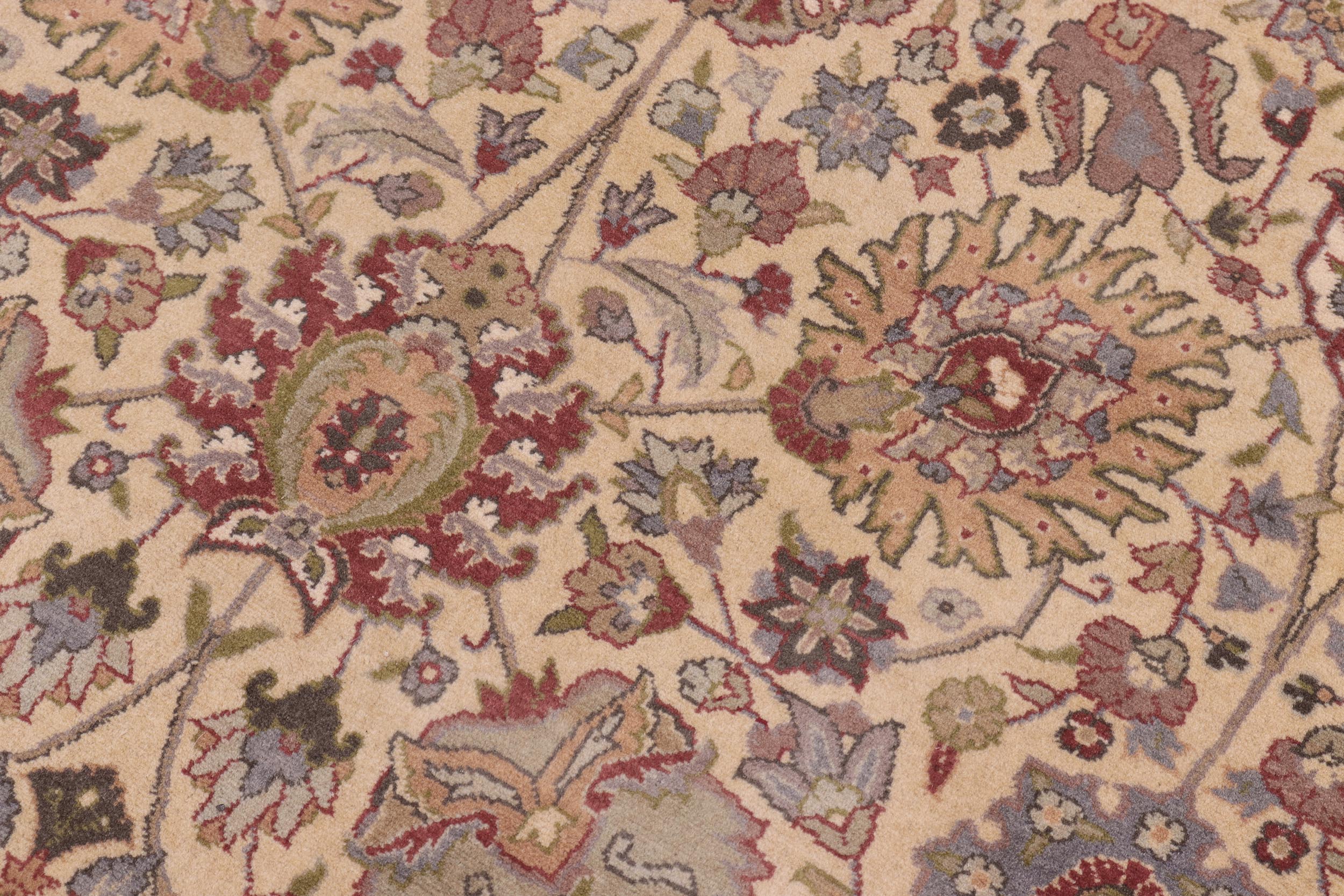 handmade Transitional Tabriz Gold Green Hand Knotted RECTANGLE 100% WOOL area rug 10x14