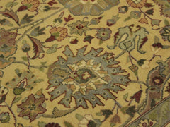 handmade Traditional Tabriz Gold Green Hand Knotted RECTANGLE 100% WOOL area rug 10x14