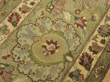 handmade Traditional Tabriz Gold Green Hand Knotted RECTANGLE 100% WOOL area rug 10x14