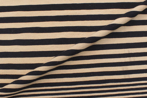 handmade Modern Kilim Beige Black Hand-Woven RECTANGLE 100% WOOL area rug 6 x 8
