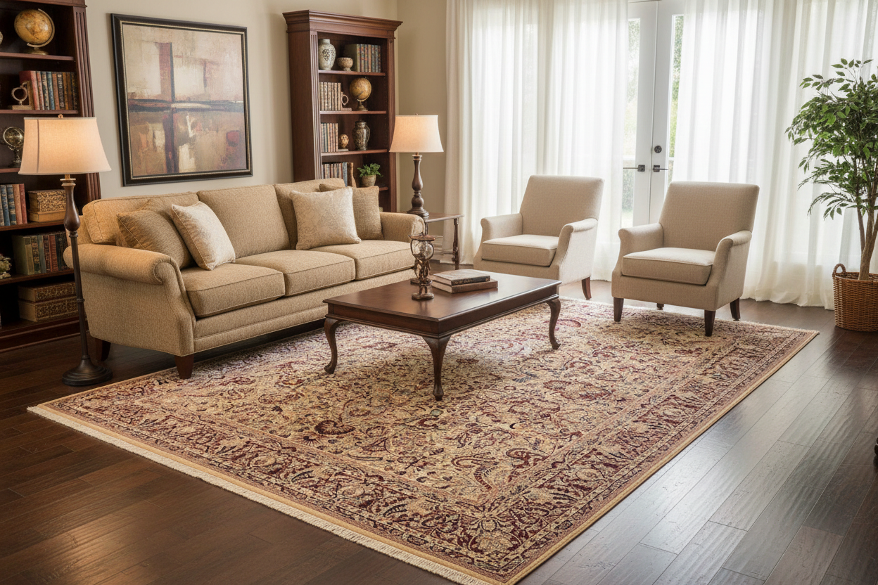 handmade Traditional Aness Beige Rust Hand Knotted RECTANGLE 100% WOOL area rug 10x13
