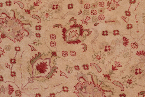 handmade Traditional Lahore Gold Gold Hand Knotted RECTANGLE 100% WOOL area rug 10'X14'