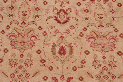 handmade Traditional Lahore Gold Gold Hand Knotted RECTANGLE 100% WOOL area rug 10'X14'