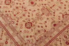 handmade Traditional Lahore Gold Gold Hand Knotted RECTANGLE 100% WOOL area rug 10'X14'