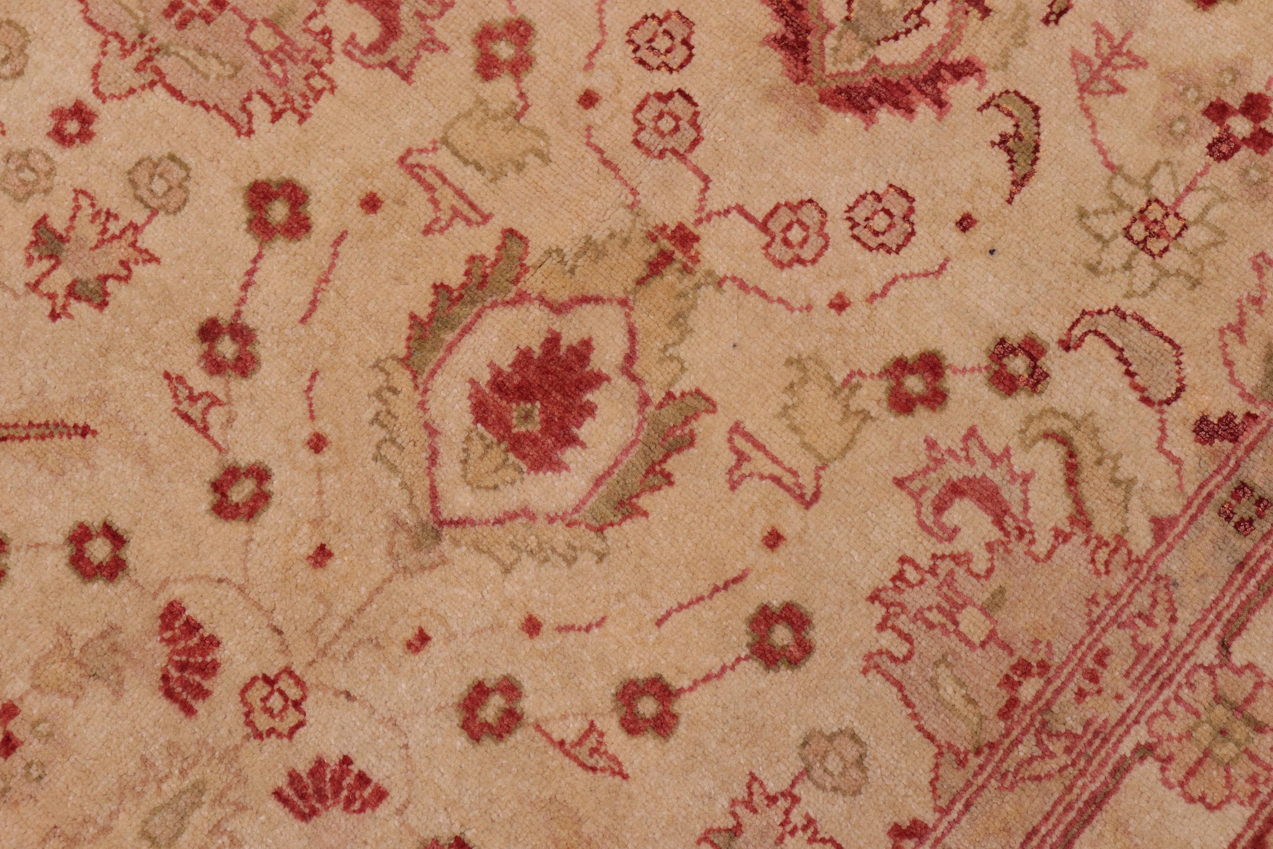 handmade Transitional Lahore Gold Gold Hand Knotted RECTANGLE 100% WOOL area rug 10' x 14'