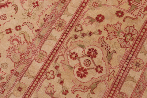 handmade Traditional Lahore Gold Gold Hand Knotted RECTANGLE 100% WOOL area rug 10'X14'