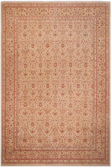 handmade Traditional Lahore Gold Gold Hand Knotted RECTANGLE 100% WOOL area rug 10'X14'