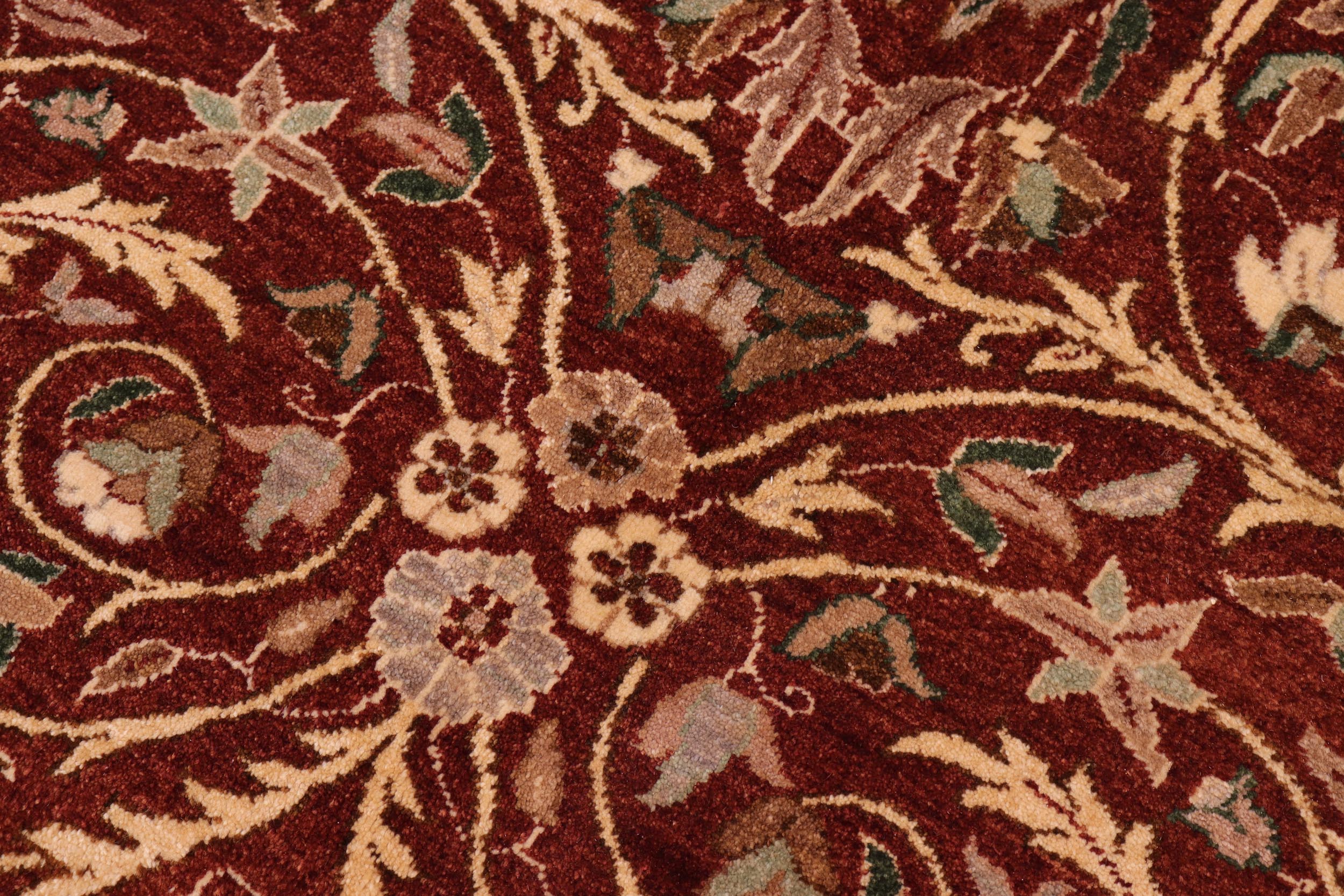 handmade Transitional Lahore Copper Tan Hand Knotted RECTANGLE 100% WOOL area rug 10' x 14'