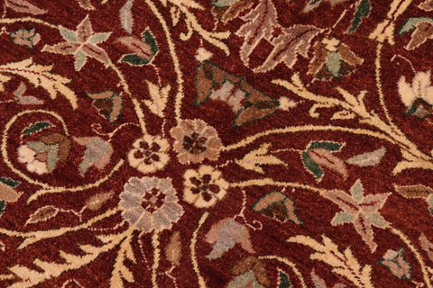 handmade Transitional Lahore Copper Tan Hand Knotted RECTANGLE 100% WOOL area rug 10' x 14'